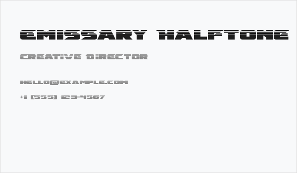 Emissary Halftone Business Card