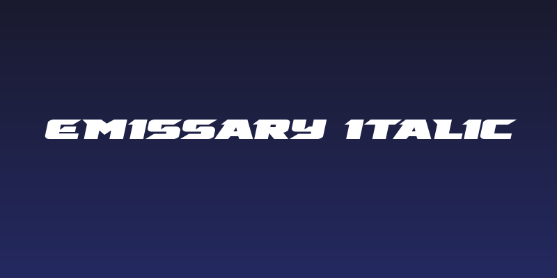 Emissary Italic Social Header
