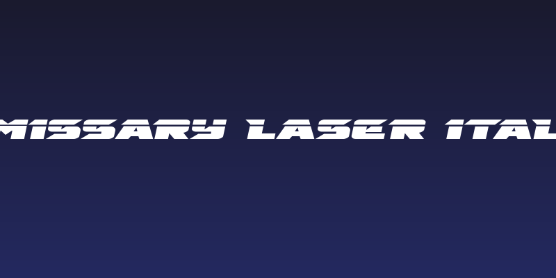 Emissary Laser Italic Social Header