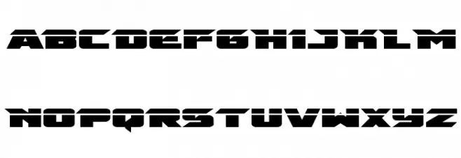 Emissary Laser Schriftart Groß