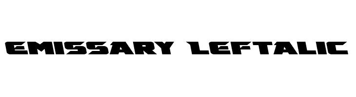 Emissary Leftalic  नि: शुल्क फ़ॉन्ट्स डाउनलोड