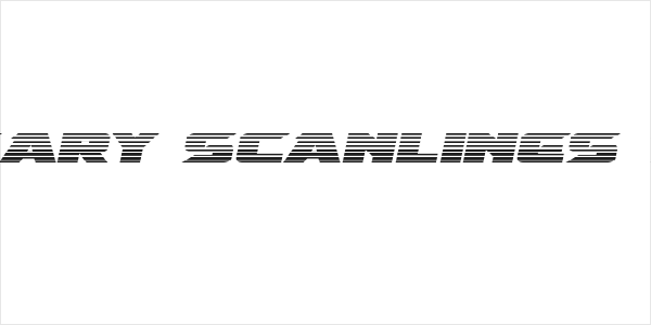 Emissary Scanlines Italic Logo