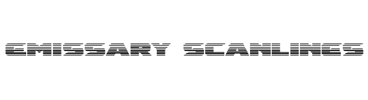 Emissary Scanlines  les polices de caractères gratuit tlcharger