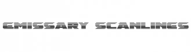 Emissary Scanlines  नि: शुल्क फ़ॉन्ट्स डाउनलोड
