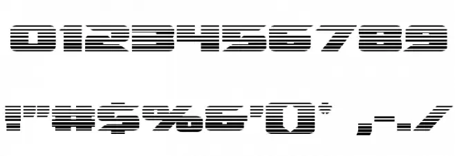 Emissary Scanlines Font OTHER CHARS