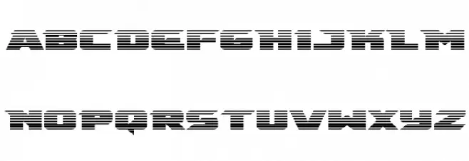 Emissary Scanlines Schriftart Groß