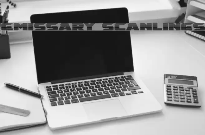 Emissary Scanlines Font examples