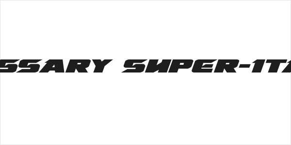 Emissary Super-Italic Logo