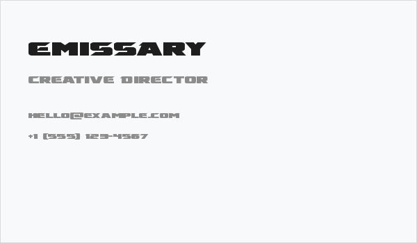 Emissary Business Card