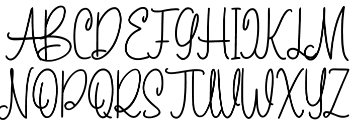 Emitensy Script Font Regular Font OTHER CHARS