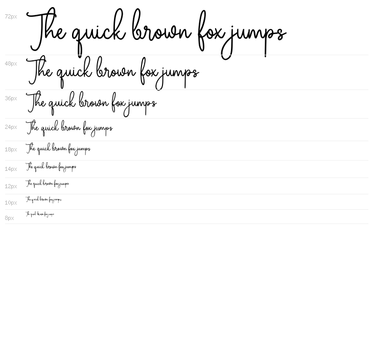 Emitensy Script Font Regular Waterfall