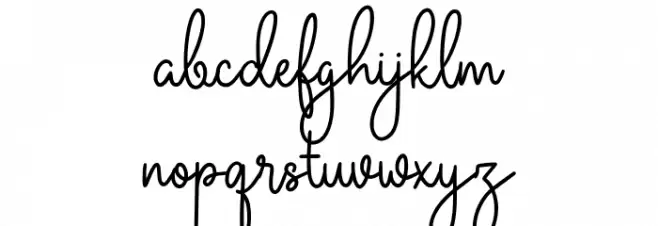 Emitensy Script Font Regular Шрифта строчной