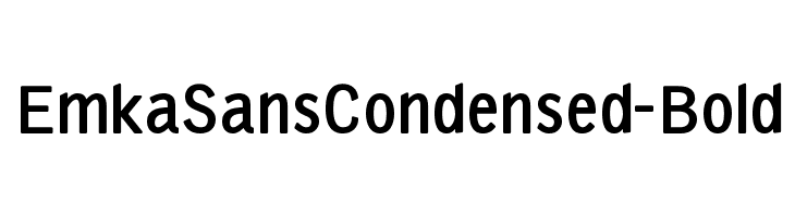 EmkaSansCondensed-Bold  Fuentes Gratis Descargar