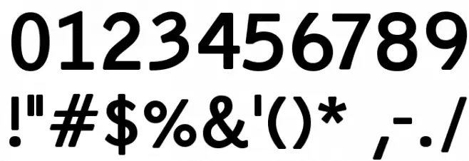 EmkaSansCondensed-Bold Font OTHER CHARS