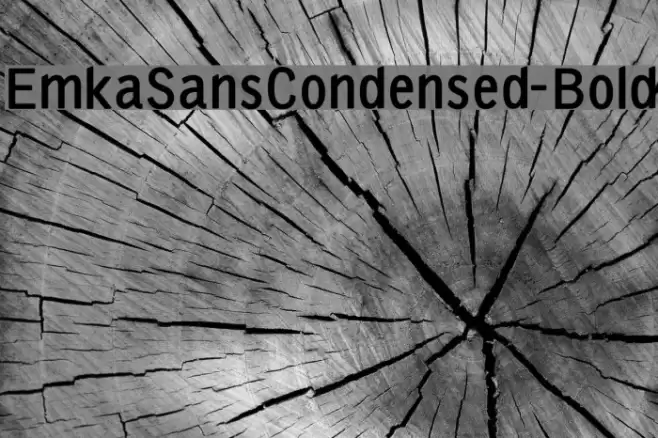 EmkaSansCondensed-Bold Font examples