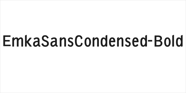 EmkaSansCondensed-Bold Logo