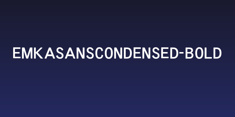 EmkaSansCondensed-Bold Social Header