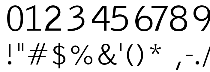 EmkaSansCondensed Font OTHER CHARS