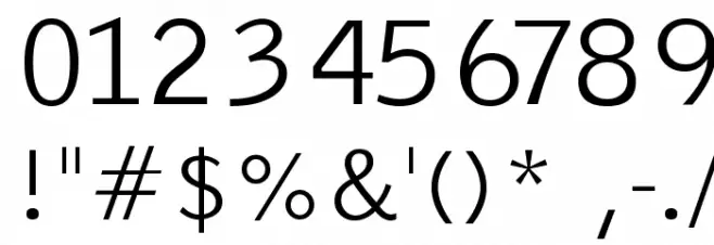 EmkaSansCondensed Font OTHER CHARS