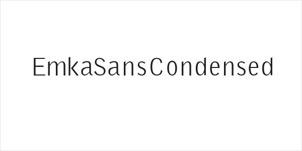 EmkaSansCondensed Logo
