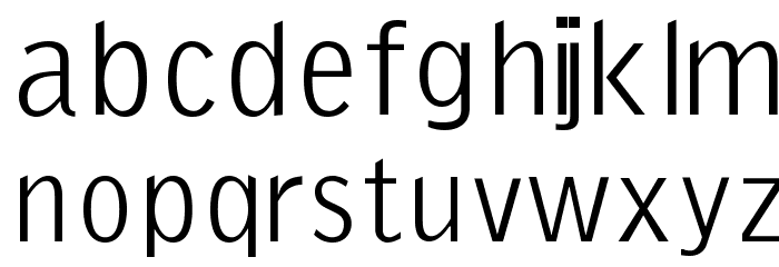 EmkaSansCondensed Font LOWERCASE