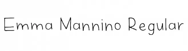 Emma Mannino Regular  Frei Schriftart Herunterladen
