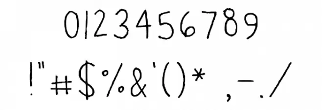 Emma Mannino Regular Font OTHER CHARS