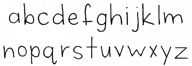 Emma Mannino Regular Font LOWERCASE
