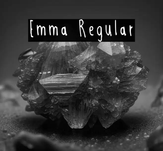 Emma Regular फ़ॉन्ट examples