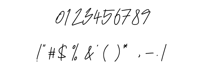 Emmaverp Font OTHER CHARS