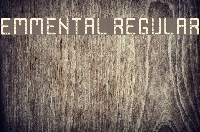 Emmental Regular Font examples
