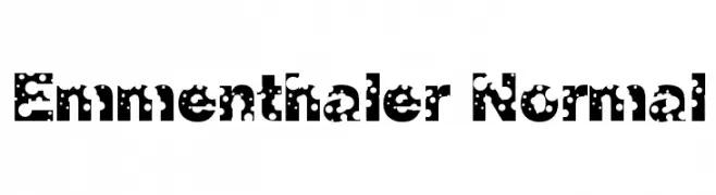 Emmenthaler Normal  Скачать бесплатные шрифты