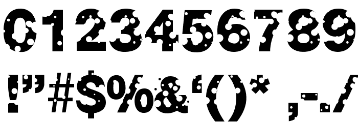 Emmenthaler Normal Font OTHER CHARS