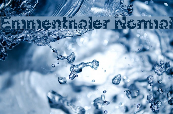 Emmenthaler Normal Font examples