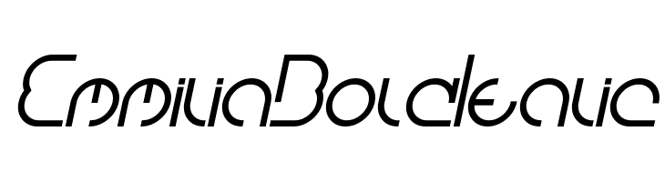 Emmilia Bold Italic  Fuentes Gratis Descargar
