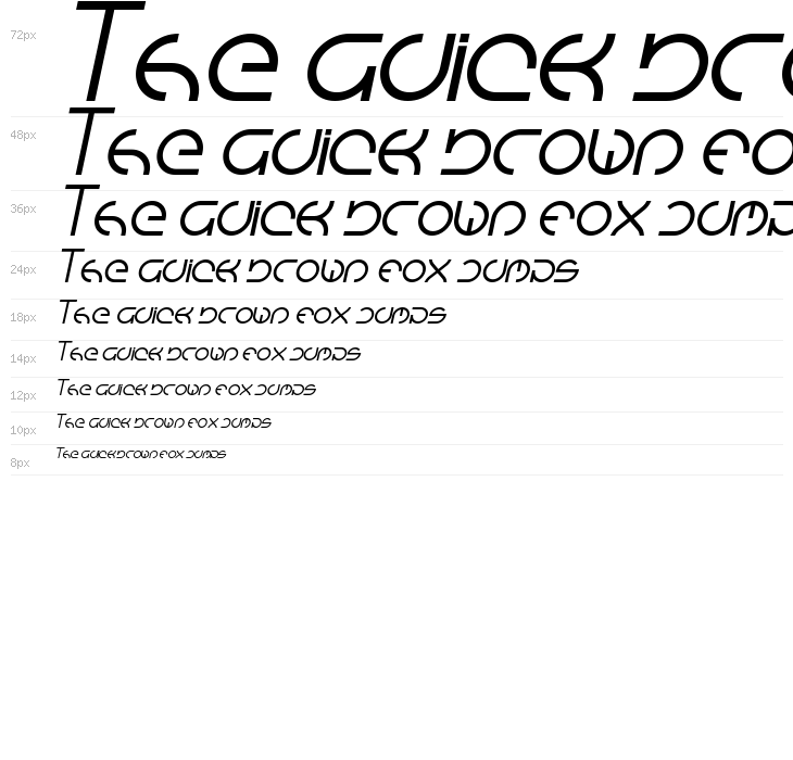 Emmilia Bold Italic Waterfall