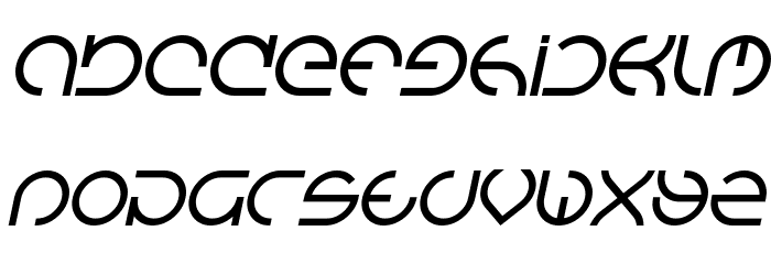 Emmilia Bold Italic Font LOWERCASE