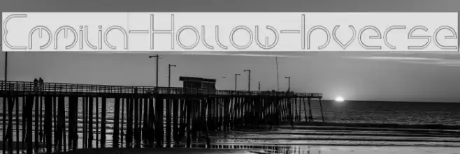Emmilia-Hollow-Inverse Font examples