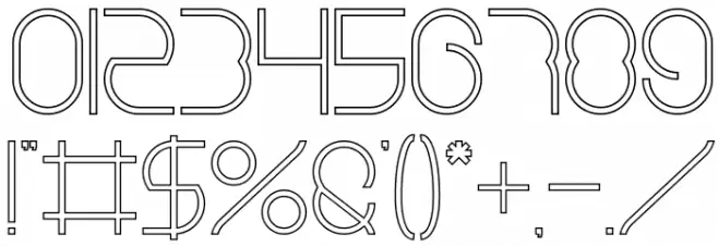 Emmilia-Hollow Font OTHER CHARS