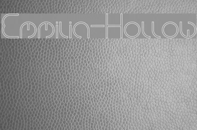 Emmilia-Hollow Font examples