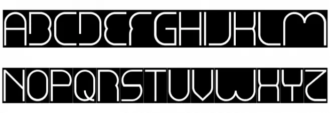 Emmilia-Inverse Font UPPERCASE