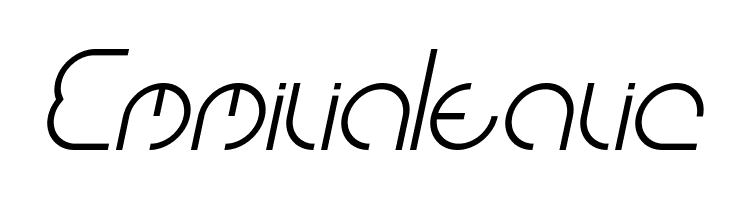 Emmilia Italic  免费字体下载