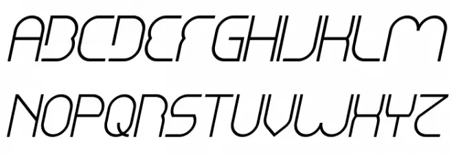 Emmilia Italic Шрифта ВЕРХНИЙ