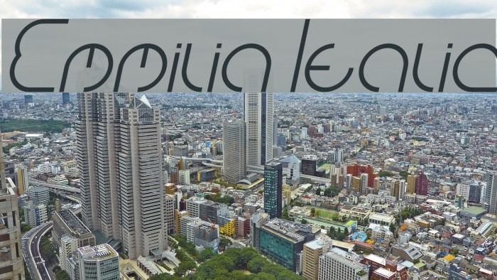 Emmilia Italic Font examples