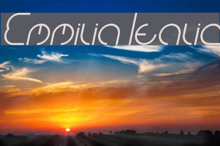 Emmilia Italic Font examples