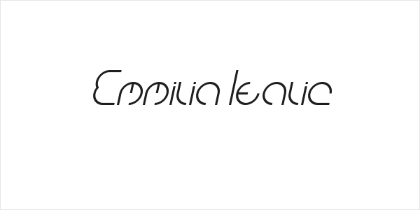 Emmilia Italic Logo