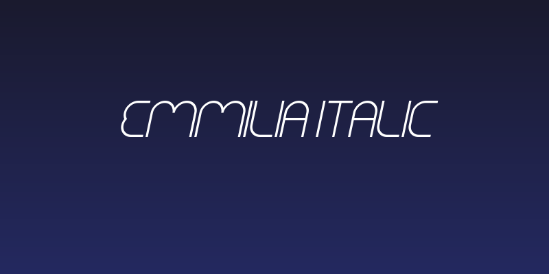 Emmilia Italic Social Header