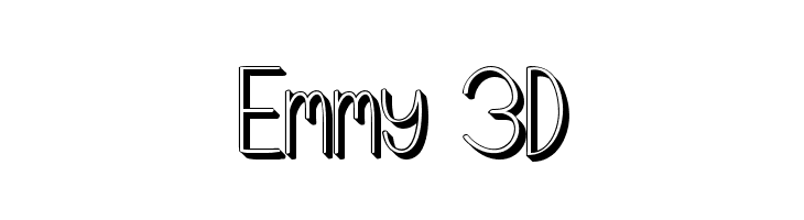 Emmy 3D  免费字体下载