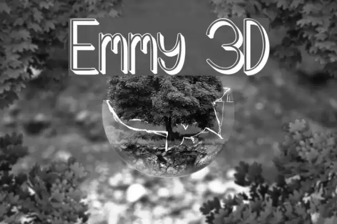 Emmy 3D Font examples