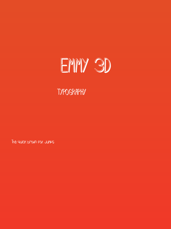 Emmy 3D Poster